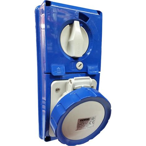 SOC.PR.VR.V.S.F.2P+T 32A 230V6H CBF IP67 GEWISS GW66337N (1/2)