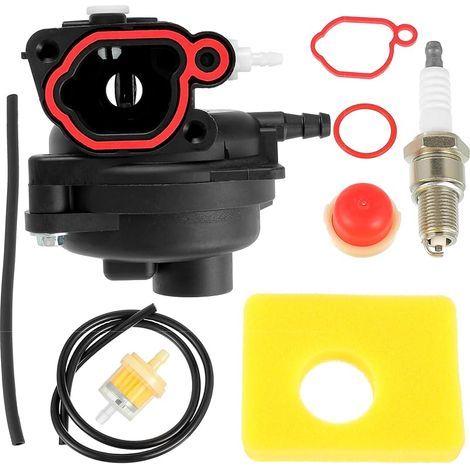 Carburateur Kit for Briggs & Stratton,Modèles 300E 450E 550E 575E 600E, Pièces de Moteur de Tondeuse à Gazon et Filtre à Air Bougie d'allumage série 08P502 09P602 125CC 140CC (1/5)