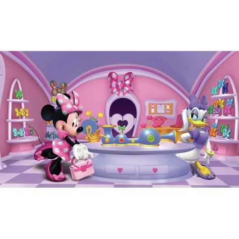 Papier peint panoramique encollé Disney Minnie Fashionnista - 320 cm x 182,88 cm (1/3)