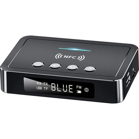 Adaptador Bluetooth 5.4 NFC - Transmisor Y Receptor Con Función FM - Compatibilidad Universal - Unidad (1/5)