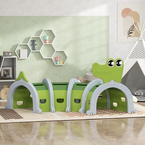 Túnel de juegos infantil Crocodile Design para niños de 3 a 6 años: gatea y trepa.