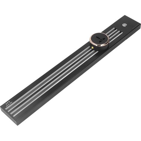 Wandmontierte, abnehmbare Schienensteckdose, Doppelschlitz, 60 cm Schiene und 3 Adapter, 250 V AC, 8000 W, 32 A, 3 Universaladapter (1/5)