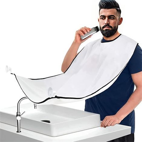 Herren-Rasierschürze, Bartfänger, praktisches Pflegeutensil fürs Badezimmer (1/5)