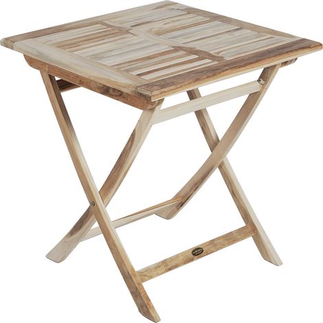 Gartentisch aus Teak GARDA-120, B/H/T: ca. 70/75/70 cm (1/2)