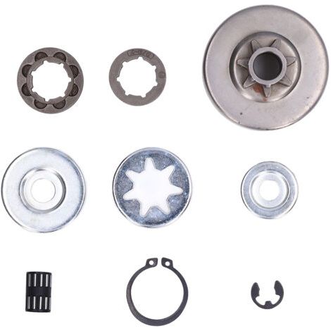 9-piece chainsaw repair kit including needle bearings and seals for maintenance (1/5)