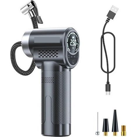 Pompe À Air Électrique sans Fil Portable, 150psi, Compresseur d'air for Voiture, Gonfleur De Pneus, for Moto, Vélo, Bateau, Balles Automobiles Rapide Effort (1/5)