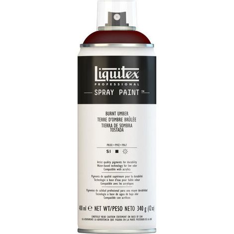 Peinture Acrylique en Spray - LIQUITEX - Terre d'Ombre Brûlée - 400 ml - Faible Odeur - Professionnelle (1/2)