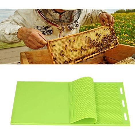 2 Pièces Moule à Cire d'Abeille en Silicone 5.4mm, Matrice pour Feuille de Cire Gaufrée, Équipement Apicole (1/5)