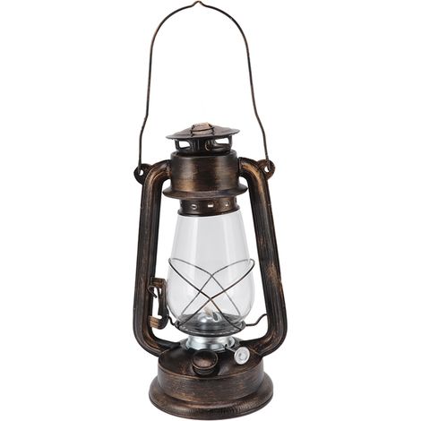 Lampe à pétrole en verre, chandelier, lanterne, lampe à huile, lampe en fer pour accessoires de photographie, décorations, articles d'ameublement
