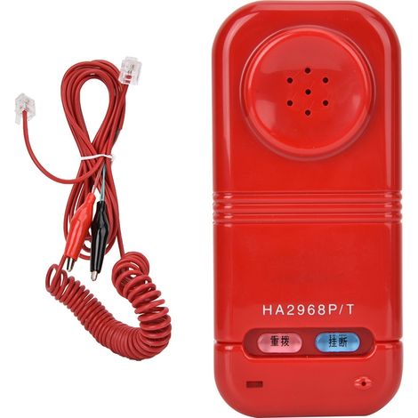 Testeur de Câble Téléphonique avec Détection DTMF Automatique et Affichage Numéro (Rouge)