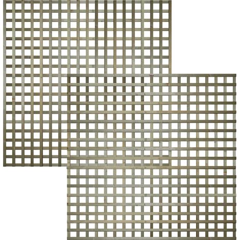 Premier 6ft x 6ft Flat Top Privacy Square Garden Trellis Panel