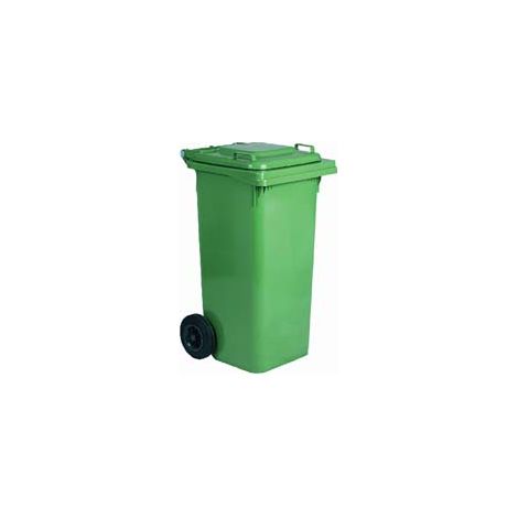 BIDONE QUADRO NETTEZZA URBANA CON RUOTE LT.240- - cm.73x58,5x109,2h. - verde - 1 pezzi XTRA