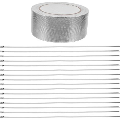 Ruban adhésif isolant thermique en aluminium de 5 cm x 19 m, matériau (1/5)