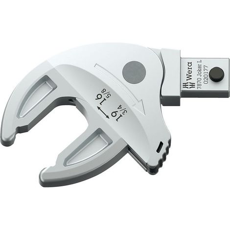 Wera 05020177001 Joker 7870 L Chiave a forchetta autoregolabile intercambiabile per apertura 16-19 mm con attacco 9x12 mm e funzione cricchetto angolo di richiamo 30° colore Nero