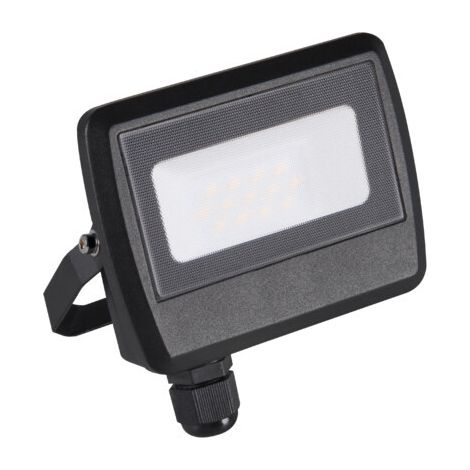 Proiettore LED 10W - IP65 - 4000K - 800lm - Nero - Aluminio (1/5)