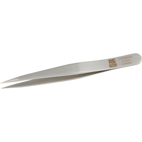 Brucelles RS PRO 0C9.SA pointe fine plate en inox, L. 90 ( Prix pour 1 ) (1/2)