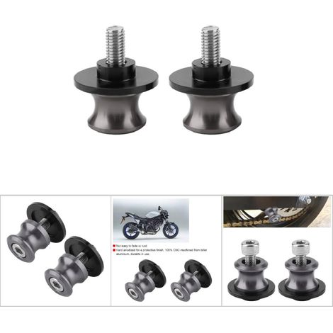Soporte deslizante universal para buje de basculante trasero de motocicleta de 2 x 6 mm (1/2)