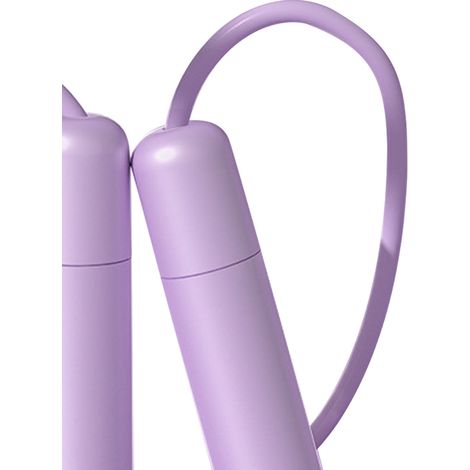 Corde à sauter ajustable pour enfants, mignonne et avec poignée confortable, idéale pour l'école primaire et la maternelle (violet). (1/5)
