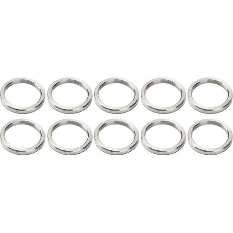 10 rondelles/cales, diamètre extérieur 15 mm, diamètre intérieur 12 mm, kit de visserie en acier inoxydable, référence 3515-0015-0020. Qualité : (1/5)