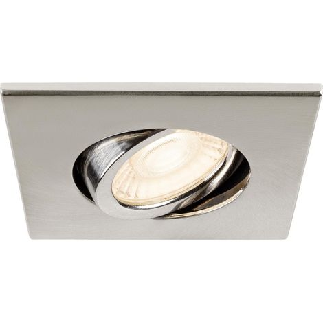 Collerette décorative UNIVERSAL DL intérieur carré alu brossé orientable - SLV - 1007186 (1/4)