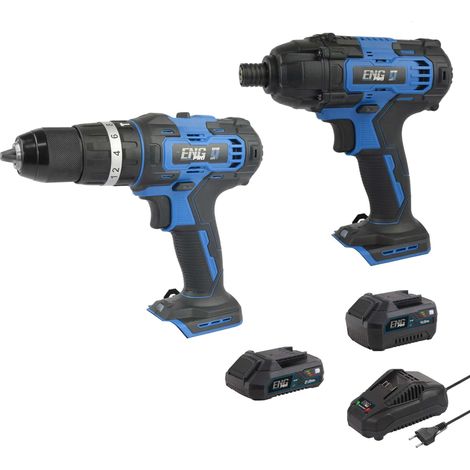 Avvitatore a percussione, Avvitatore a impulsi e 2 Batterie 2/4.0Ah ENG PRO (1/5)