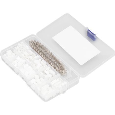 Anschlussklemmen-Set mit 2,54 mm Rastermaß, PVC-verzinnten Kupferstiften, Stecker, Gehäuse. (1/5)