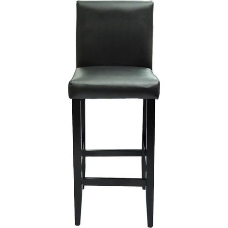 Set di 6 sgabelli da bar di design seduta in similpelle nera 1202072