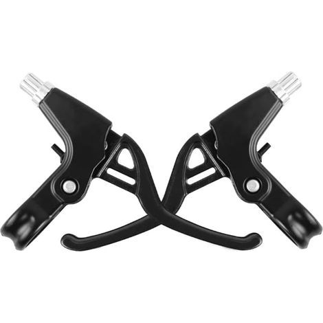 Leviers de Frein de Vélo en Alliage d'Aluminium - VTT Route Bike Grips, 2,2 cm Diamètre, Pièces de Vélo (Noir) (1/5)