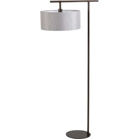Piantana piantana lampada soggiorno lampada da terra testa di moro acciaio H 161,6 cm 1 luce