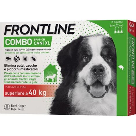 FRONTLINE COMBO 40-60 KG CANI XL 3 PIPETTE