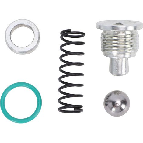 Kit di guarnizioni per tappo a molla della valvola di sicurezza della pompa, resistenti al calore, ricambio OEM durevole per motore Excursion 7.3L 1994.5-2003, Crezuo Rubber-Crezuo