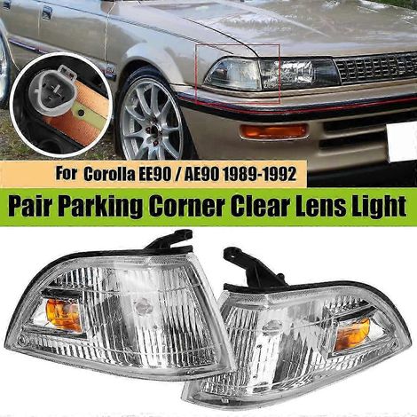 par de luces de señalización de esquina delanteras para Toyota Corolla EE90 AE90 1989 1990 1991 1992 Edición 0708 (1/4)