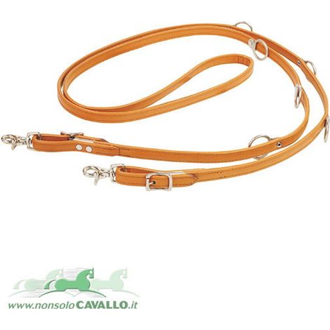 Braun - Amerikanisches Leder Rothaarige mit Ringen und Anti-Bruch-Nylon Innenverstärkung 3 mt (1/5)