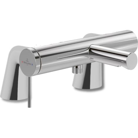 Mezclador de bañera mecánico con columnas Loop & Friends de VILLEROY ET BOCH