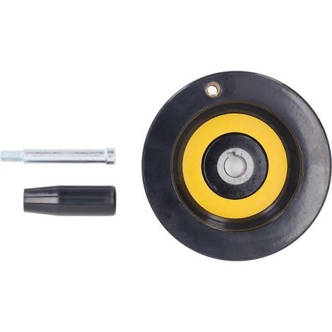 Volant pour scie circulaire, alésage central de 14 mm, diamètre extérieur de 125 mm, avec poignée rotative pour tour, fraiseuse et meuleuse. (1/4)