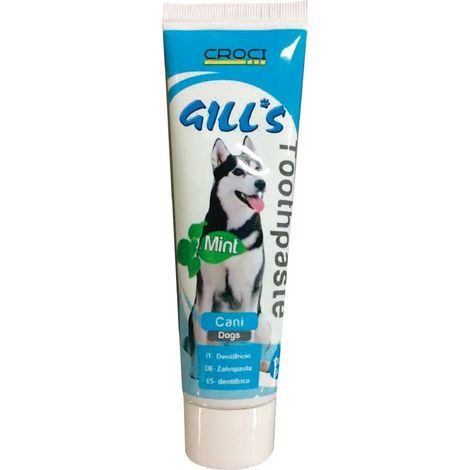 Set 6 pezzi Gill'S Dentifricio Alla menta 100g per cani