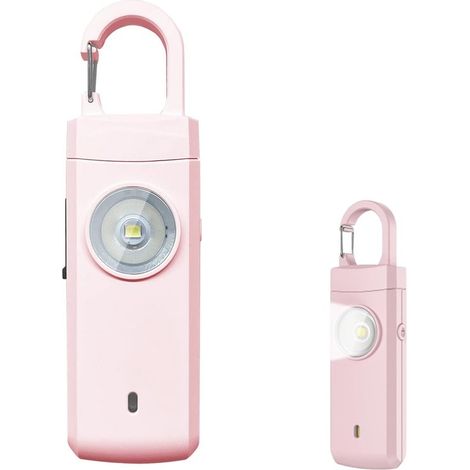 Alarma personal - 130 dB - Autodefensa - Luz LED - Alarma de sonido extremo - Alarma de seguridad - Alarma personal de bolsillo - Señal de emergencia - Alarma personal - (1/5)