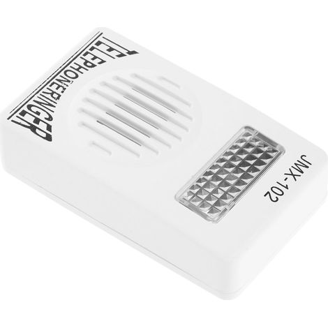 Amplificateur de Sonnerie pour Appels Clairs Blanc de Téléphone Fixe en Pp Volume Réglable Design Convivial et Amplification Optimale en Ligne Fixe (1/5)