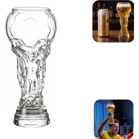 Verre à bière 480 ml - chope réutilisable pour boissons, transparente (1/5)