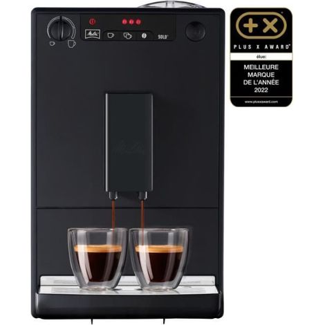 Machine a Cafe  a Café broyeur a Grain MELITTA Solo - Pure Black