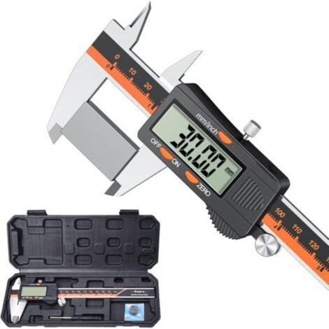 Calibrador digital, calibrador micrométrico electrónico de 150 mm, herramientas de medición de calibrador Vernier (1/5)