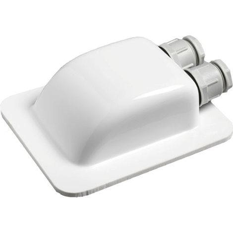 Passage de toit 2 voies étanche IP68 – Installation sans perçage – Dimensions 138 x 100 x 38 mm – Pour camping-car et panneaux solaires – Ohm-Easy
