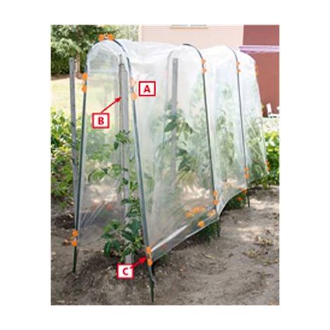 Nortene – Film de forçage tunnel tomates 3 x 3,50 m – Polyéthylène basse densité – Traité anti-UV – Fabrication française (1/4)