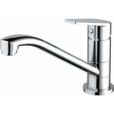 Bristan Cinnamon Kitchen Sink Mixer Tap Easyfit Modern Round Single Lever Chrome (1/7)