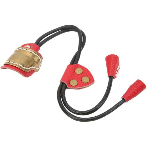 1 Protège-doigts, laiton, cuir, réglable, ergonomique, tir à l'arc traditionnel (1/5)