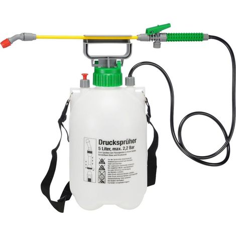 Pulvérisateur à pression, pulvérisateur de jardin, pompe désherbeuse, lance, 5 litres