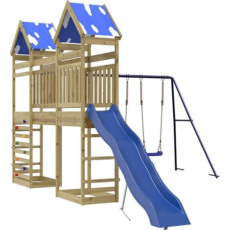 Outdoor Playset Impregnated Wood Pine vidaXL (1/5)