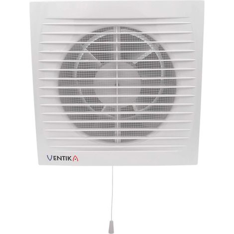 Lot de 1 Extracteur d'air avec moustiquaire et interrupteur à cordon Ø150 mm (1/5)
