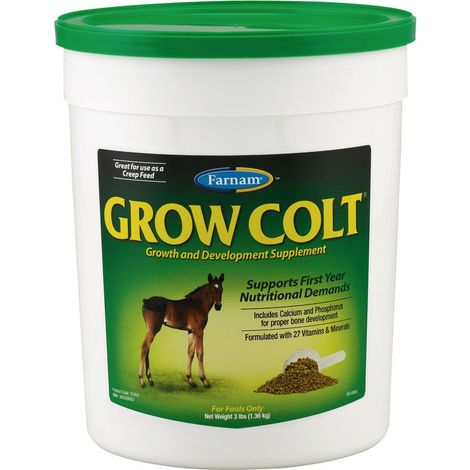 GROW COLT Farnam mangime complementare cavalli giovani 0-12 mesi con problemi di crescita 3,400 kg