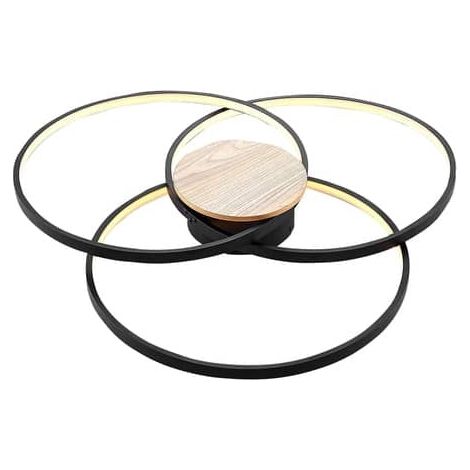 [GEBRAUCHT] B-Ware Lindby Deckenlampe Deckenleuchte LED Lampe dimmbar schwarz Aluminium warmweiß (1/2)